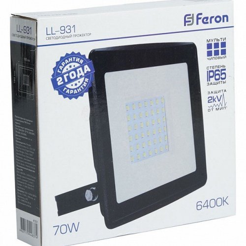 Светодиодный прожектор Feron LL-931 70W 6400K 41551