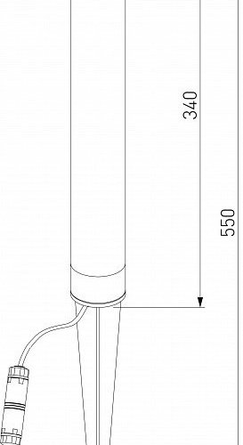 Наземный низкий светильник Elektrostandard Hidden a066037