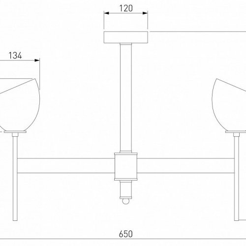 Подвесная люстра Eurosvet Arrista 60130/6 хром Smart