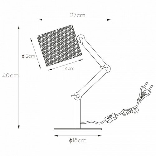 Настольная лампа Lucide Tampa 45592/81/30