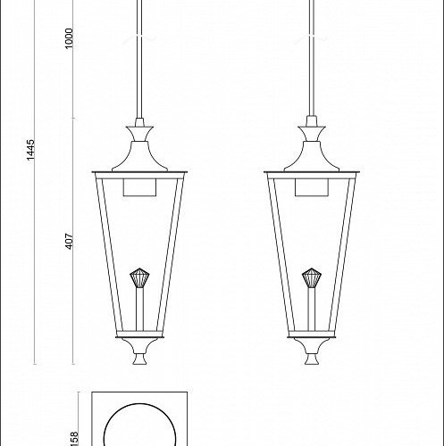 Подвесной светильник Favourite Lampion 4003-1P