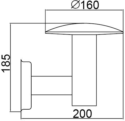 Настенный светильник уличный INOX LED ST031001 SS