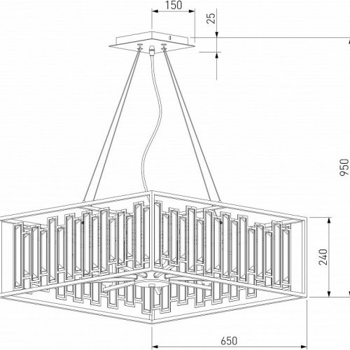 Подвесная люстра Bogates Cella 377/9 Strotskis