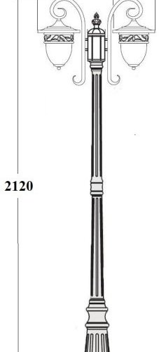 Наземный фонарь Oasis_Light KRAKOV 1 L 87209LA/18L Gb