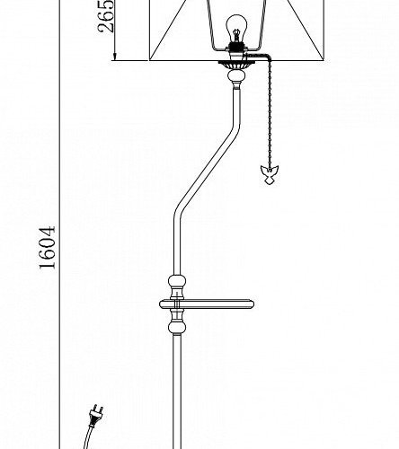 Торшер Maytoni Bouquet ARM023-FL-01-S