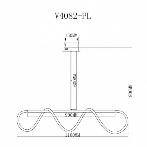 Подвесной светодиодный светильник Moderli True V4082-PL