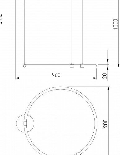 Подвесной светильник Eurosvet Float 90285/1 белый