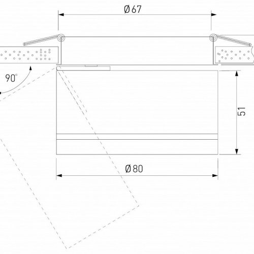 Встраиваемый светодиодный светильник Elektrostandard Stark 25035/LED 8W 4200K чёрный a062932