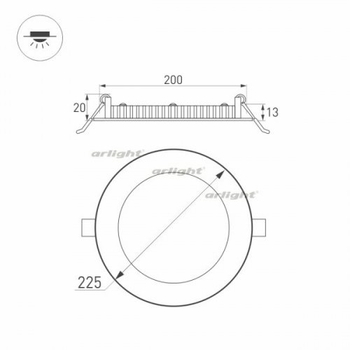 Точечный светильник Arlight DL 020119