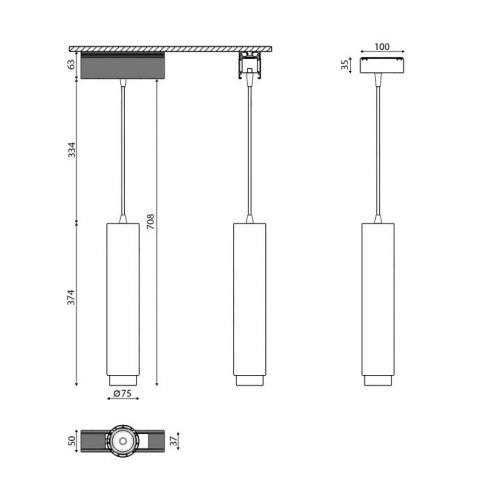 Трековый светильник DesignLed SY SY-601242-BL-20-NW