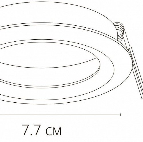 Встраиваемый светильник Arte Lamp Mira A2861PL-1WH