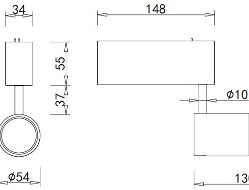 Трековый светильник Heck DL18789/01M Brass