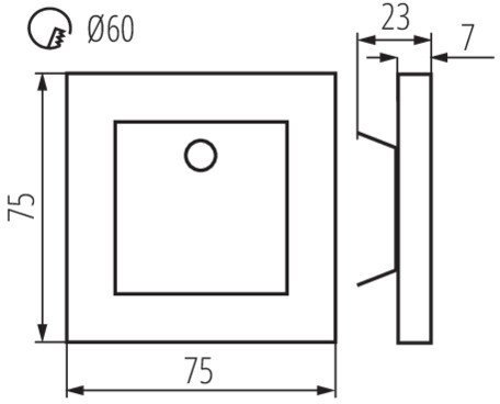 Подсветка лестницы Kanlux APUS LED PIR WW 27370