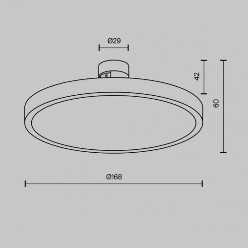 Накладной светильник Maytoni Plato TR153-1-10W3K-B