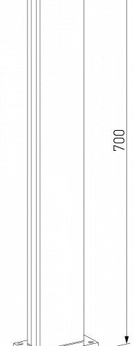 Наземный низкий светильник Elektrostandard Flat a053317