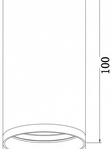 Потолочный светильник Maytoni Focus S C052CL-01W