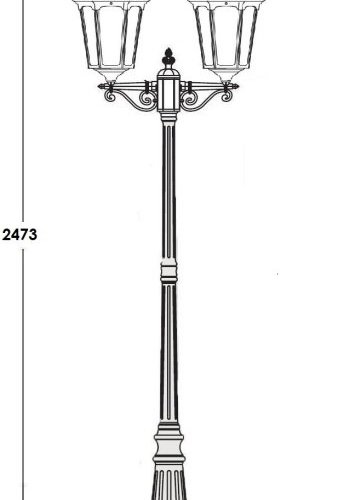 Наземный фонарь Oasis_Light ALBORG L 79709LA Bl