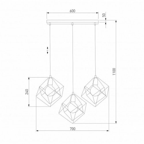 Подвесной светильник TK Lighting 190 Alambre