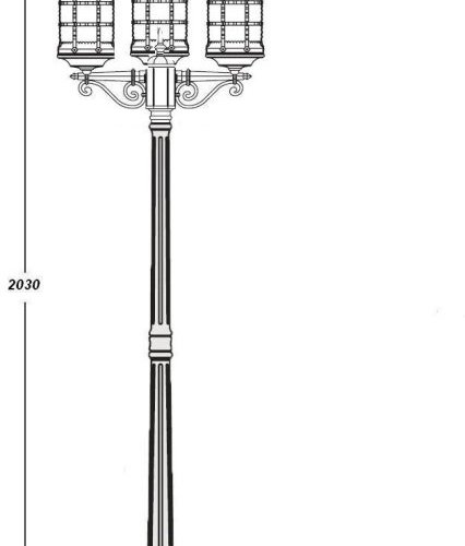 Наземный фонарь Oasis_Light BARSELONA 81208B Bl