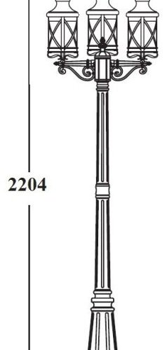 Наземный фонарь Oasis_Light LUCERNA 84809B/02 Bl