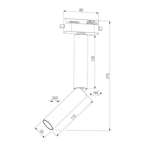 Трековый светодиодный светильник Elektrostandard Pika 85112/01 a065276