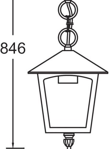 Уличный светильник подвесной 15905 Gb