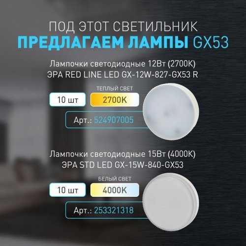 Накладной светильник Эра WL40 BK Б0054414