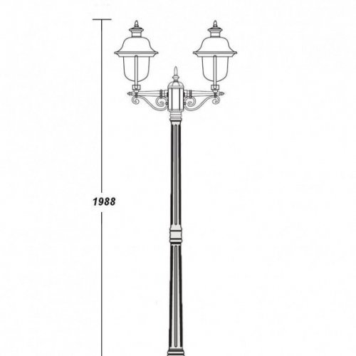 Наземный фонарь Oasis Light 84308c A Bl