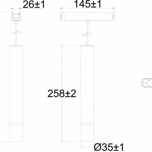 Трековый светильник AIR HANG DK5375-BK