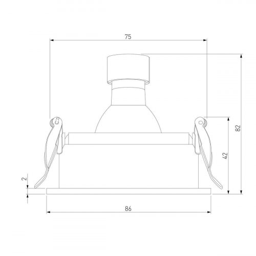 Встраиваемый светильник Elektrostandard Tune 25015/01 a065469