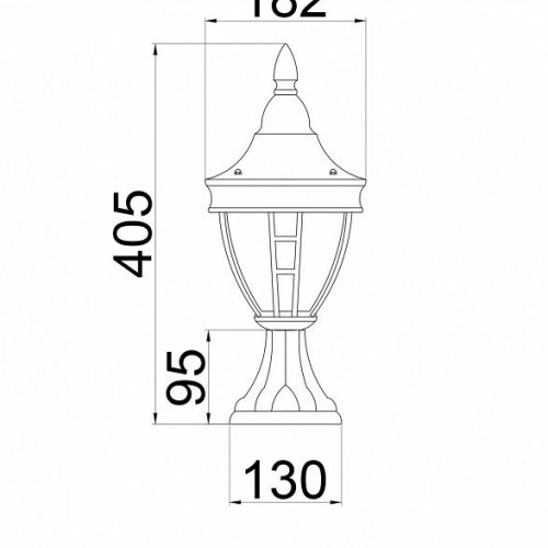 Ландшафтный светильник Maytoni Novara O027FL-01B