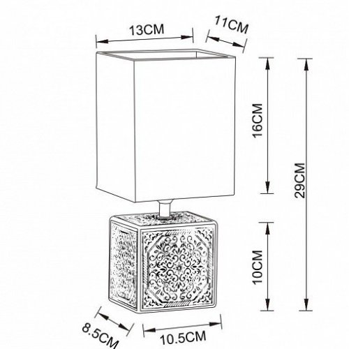 Интерьерная настольная лампа Arte Lamp Fiori A4429LT-1BA