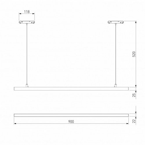 Подвесной светильник Elektrostandard Slim Magnetic a064802