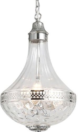 Подвесная люстра French Empire Glass KG0544P-4 nickel