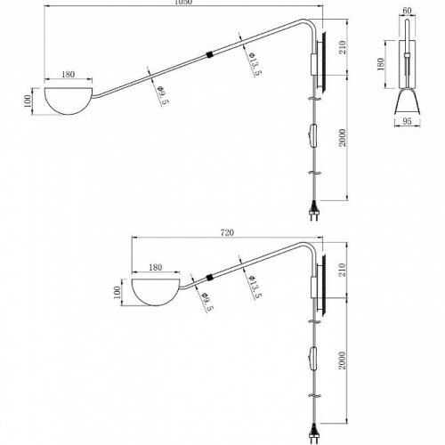 Бра Maytoni Mollis MOD126WL-01B1