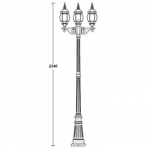 Наземный фонарь Oasis Light 83409S B Gb