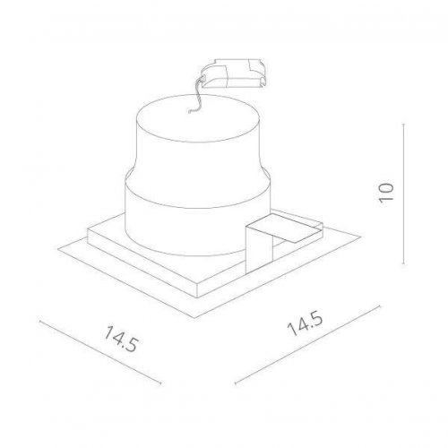 Точечный встраиваемый светильник Arte Lamp 7018 A7018PL-1BK