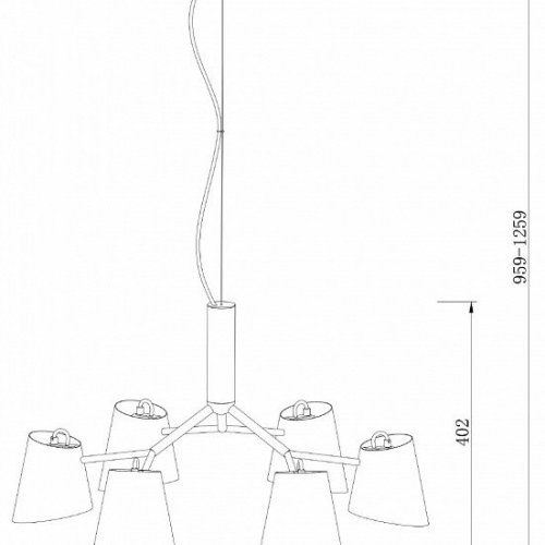 Подвесная люстра Freya Nordic FR5127PL-06B