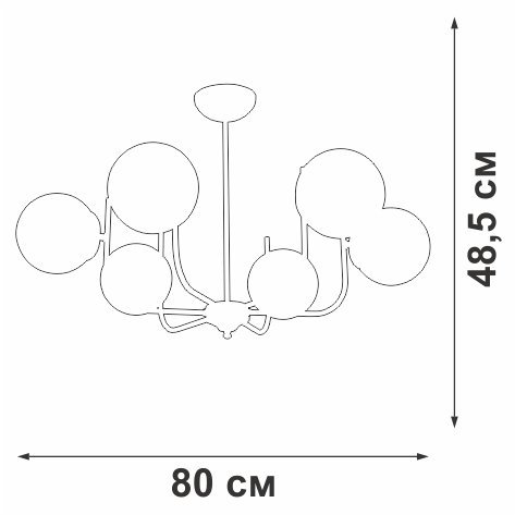 Потолочная люстра V39570-8/6PL