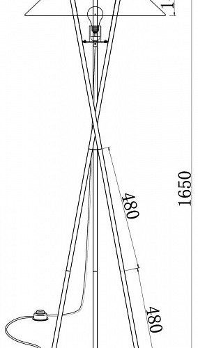 Торшер Maytoni Bastone MOD006FL-01B