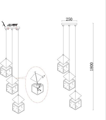 Подвесной светильник Ice Cube ZRS.1005.03