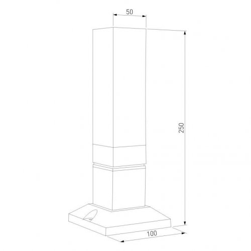 Уличный светодиодный светильник Elektrostandard 1536 Techno Led чёрный a052858