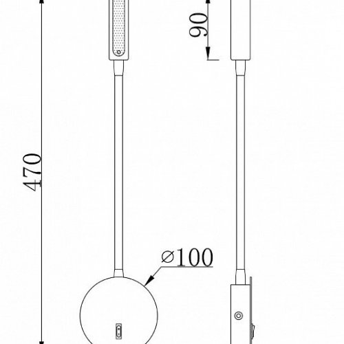 Бра Maytoni Stem C035WL-L3B3K