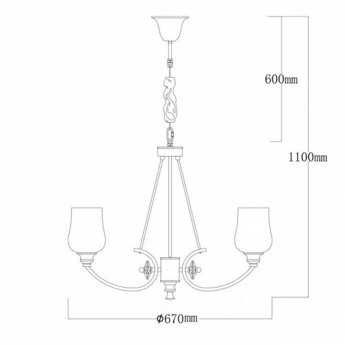 Подвесная люстра MW-Light Палермо 386017706