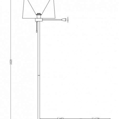 Торшер Maytoni Table Floor+Z001Fl Z001FL-L3W-1B