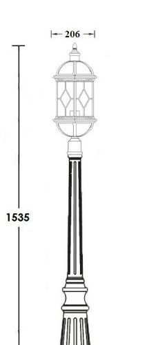 Наземный фонарь Oasis_Light SORENTO 92611 Bl