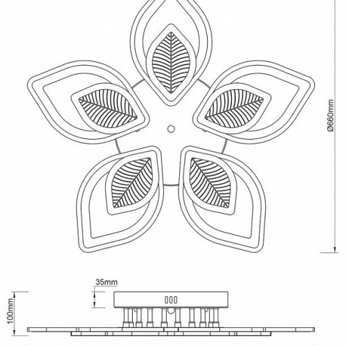 Потолочная люстра Anise 10288/10LED