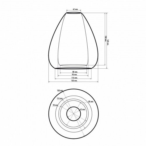 Плафон стеклянный 33 идеи S.30 S.30.GR