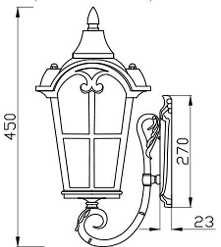 Настенный светильник Maytoni Outdoor O413WL-01BZ1