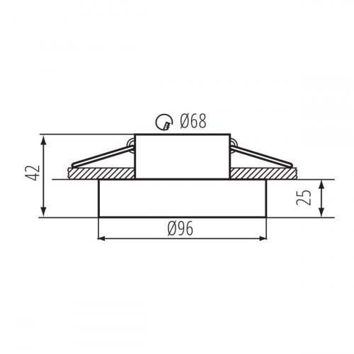 Точечный светильник Kanlux ELICEO-ST DSO B/B 35284